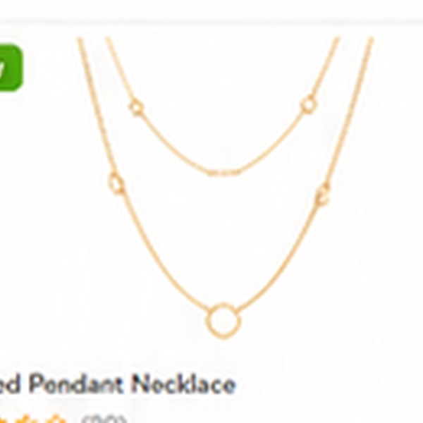 Layered Pendant Necklace