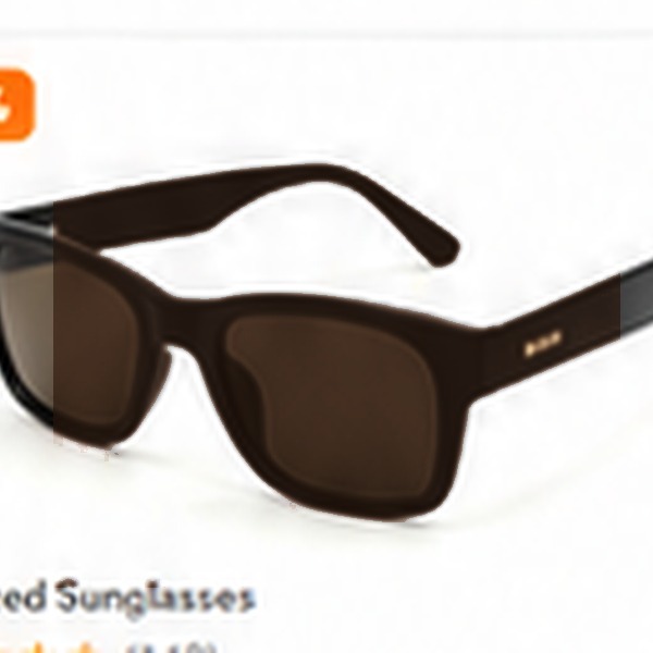 Polarized square sunglasses in brown