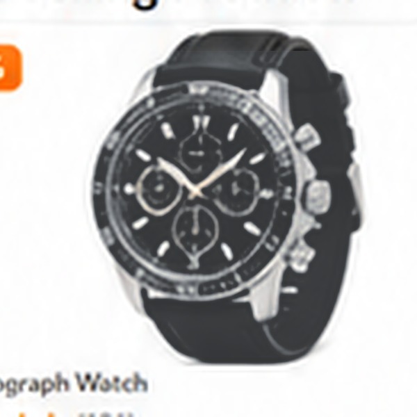 Chronograph sports watch in silver